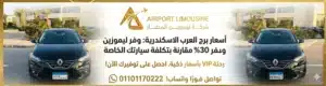 أسعار ليموزين مطار العرب الاسكندرية